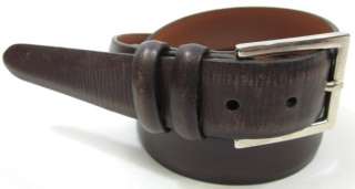 TRAFALGAR Mens Brown Leather Buckled Belt Size 36  