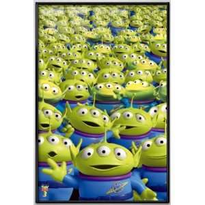  Toy Story 3   Framed Movie Poster (3 Eyed Aliens) (Size 