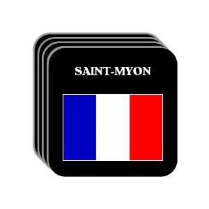  France   SAINT MYON Set of 4 Mini Mousepad Coasters 