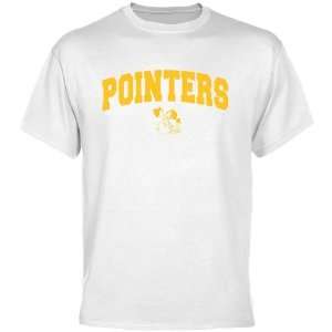 Wisconsin Stevens Point Pointers White Logo Arch T shirt 