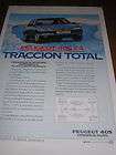 1989 peugeot 405 x 4 traccion total print spanish ad