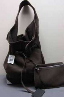 985 Slouchy Robyn Alexander Wang Textured Suede Leather Hobo Tote Bag 