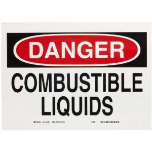   Hazardous Materials Sign, Legend Danger, Combustible Liquids 