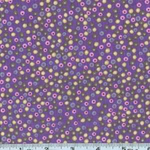  45 Wide Penelope Seed Beads Purple Fabric By The Yard 