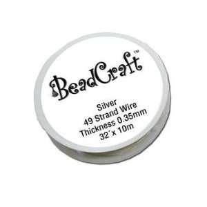  BEADING TOOLS 49 STRAND WIRE .45MM SILVER