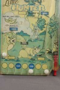 WOLVERINE Pinball Game Toy Tin Litho Little Hunter  