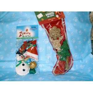  goodies dog chews holiday stocking 6 pc.