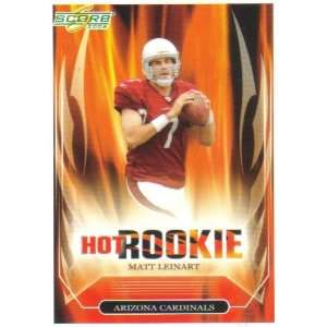  2006 Score Hot Rookie 1 Matt Leinart Cardinals (Rookie 
