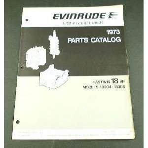    1973 73 EVINRUDE 18 HP FASTWIN Boat PARTS Catalog 