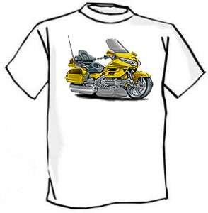 Goldwing Touring Motorcycle Cartoon Tshirt FREE  