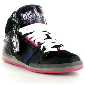 Osiris NYC Risk Ltd Mens Skate Shoe Black Sizes UK 8 11  