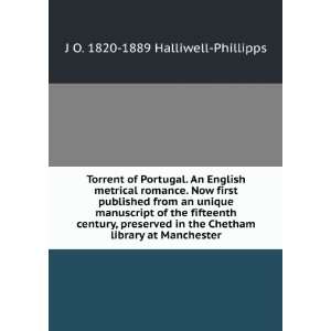  Torrent of Portugal. An English metrical romance. Now 