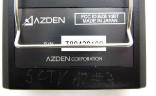 AZDEN 200UPR 2CH PORTABLE WIRELESS UHF RECEIVER W/ 2X 10BT + 1X 51XT 
