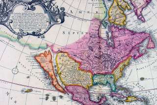 1710 Homann Antique Map of America California as Island  
