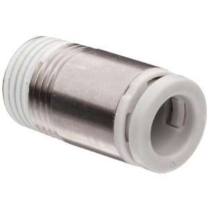 SMC KJS06 01S Stainless Steel Push To Connect Tube Fitting, Hex Socket 