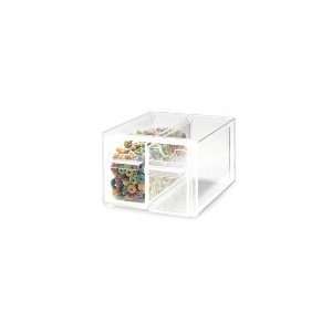  Cal Mil 385   Clear Topping Dispenser w/ 2 Notched Drawers 