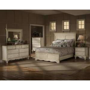 com Wilshire Bedroom Set   King Panel Bed, Nightstand, Chest, Dresser 