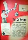 Vintage SAN DE HOGAN Dennis Davis FF Model Airplane PLAN 
