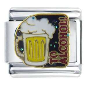  Beer To Alcohol Food Italian Charms Bracelet Link Pugster 