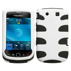   Hybrid Phone Cover Case FOR Blackberry TORCH 9810 9800 White/Black