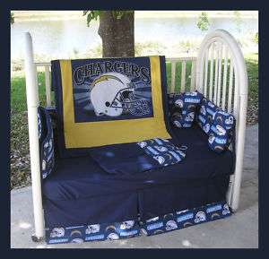 NEW baby crib bedding set made w/ SAN DIEGO CHARGERS  