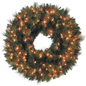  Bristol Pine Wreath   60 Diameter   Clear Lights