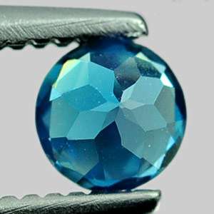   Pcs. / $1.10 Round Beautiful Color Natural London Blue Topaz Gemstone