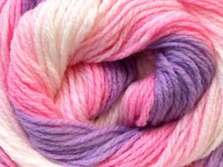Lot of 4 x 100gr Skeins ICE MAGIC BABY Hand Knitting Yarn Lilac Pink 