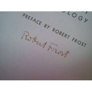  Frost, Robert Bread Loaf Anthology 1939 Book Autograph 