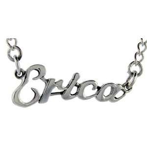  Sterling Silver  ERICA  Name Pendant Jewelry