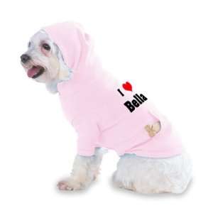  I Love/Heart Bella Hooded (Hoody) T Shirt with pocket for 