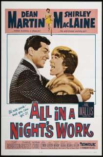 All in a Nights Work 1961 Original Movie Poster  