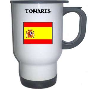 Spain (Espana)   TOMARES White Stainless Steel Mug 