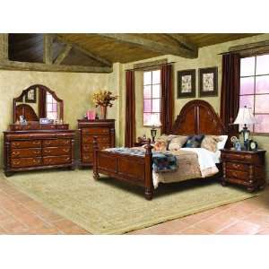 Kathy Ireland Home Royal Manor Bedroom Collection 4pc Set in Cathedral 