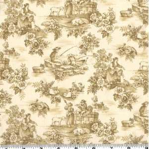  45 Wide Chelsea Park Toile Ecru Fabric By The Yard Arts 