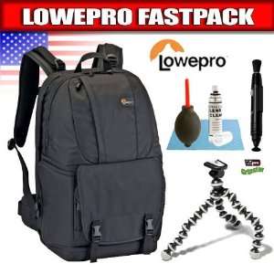  Lowepro Fastpack 350 (Black) Camera Bag + Vidpro Gripster 