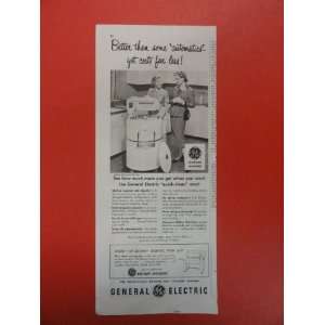   Wringer Washers Print Ad. 2 women and washer. 1951 Vintage Magazine Ad