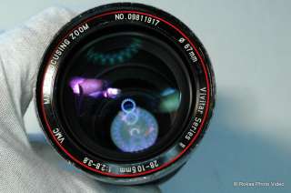 Used Olympus OM fit Vivitar Series 1 28 105mm f2.8 3.8 MVC lens