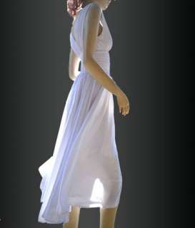 Ballroom Dance Dress long evening dress #D015 White  