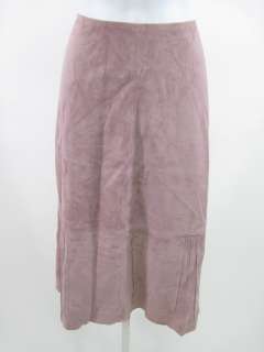 BANANA REPUBLIC Purple Suede Long Skirt Sz 10  