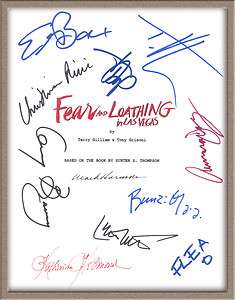 JOHNNY DEPP TOBEY MAGUIRE SIGNED X11 FEAR AND LOATHING IN LAS VEGAS 