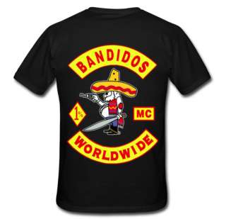 HOT BANDIDOS SUPPORT YOUR LOCAL BLACK T Shirt Size XS 3XL  