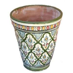  Moroccan Ceramic Ragaa Flower Pot,by Treasures of Morocco 