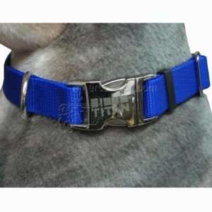  Titan Large Blue Nylon Adjustable Dog Collar