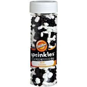 WILTON Cake Decorating and Party Supplies 710 2115 SKULL SPRINKLES 3.5 