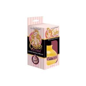 Bundle Cake Red Velvet Kissable Lube 8.Oz and 2 pack of Pink Silicone 