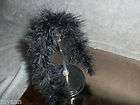 BARBIE BLACK GOTH GOTHIC feather feathers boa 1/6 scale WRAP