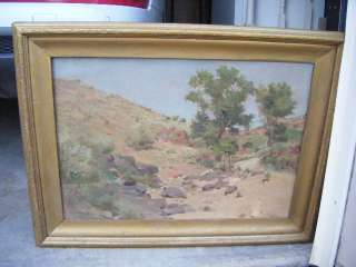 Large Size 1920 Charles A Fries California Impressionim Landscape OIL 