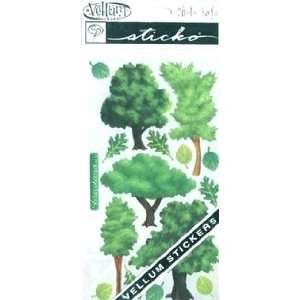    Sticko Vellum Stickers Trees SPVM 33; 6 Items/Order