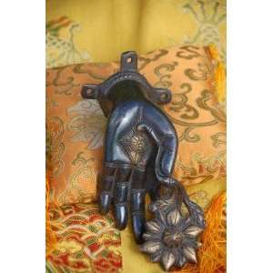    Large Hand Crafted Hand of Buddha Wall Hanging 